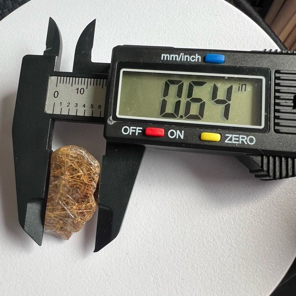 Golden Rutilated Quartz‎ Crystal Freeform - Picture 8 of 10